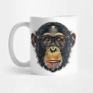 The Ape Scholar: Bonobo Bookworm! Mug